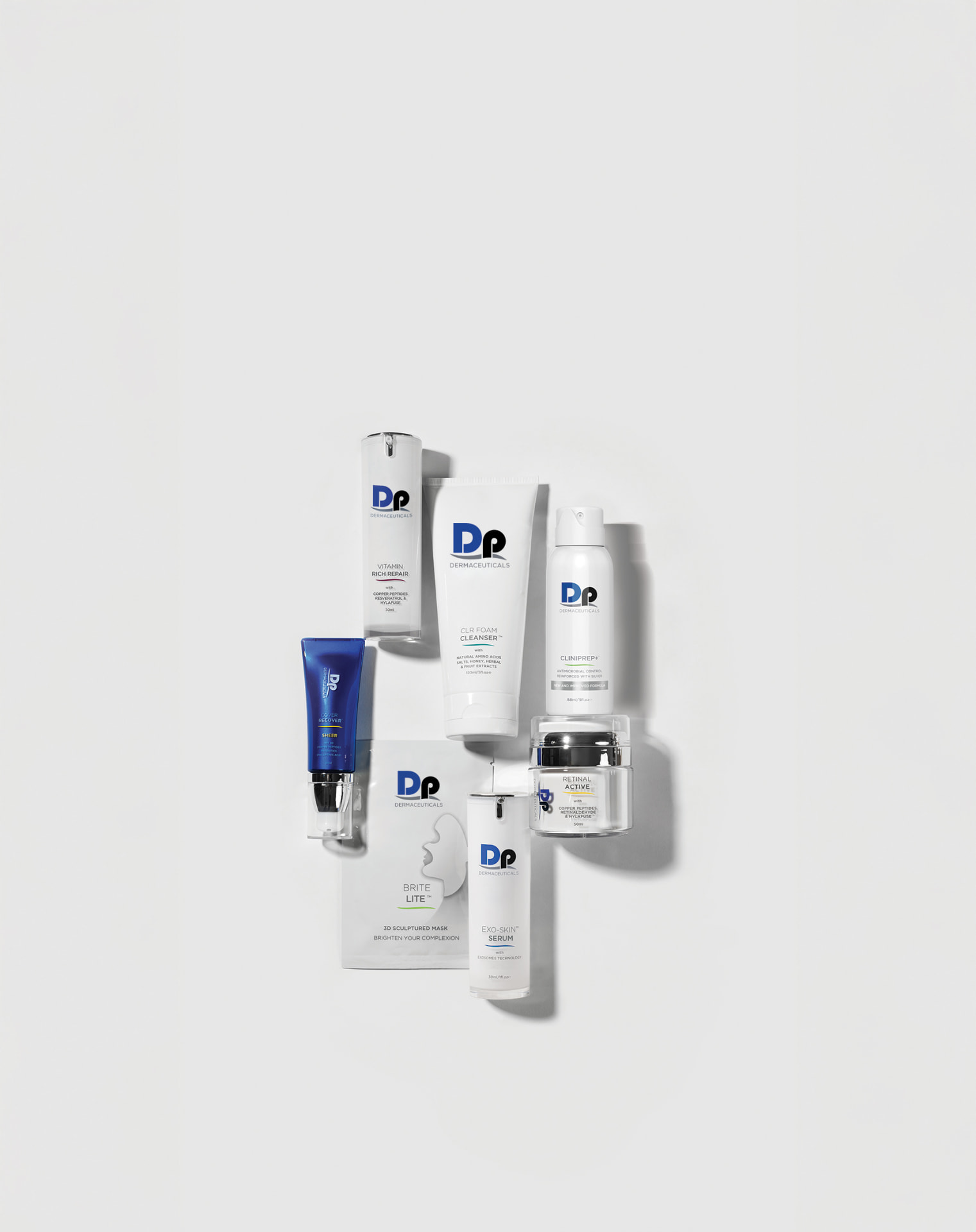 Dp Dermaceuticals -tuotteet: Tri-Phase Cleanser, Biome Facial Mist ja Exo-Skin Moisturiser